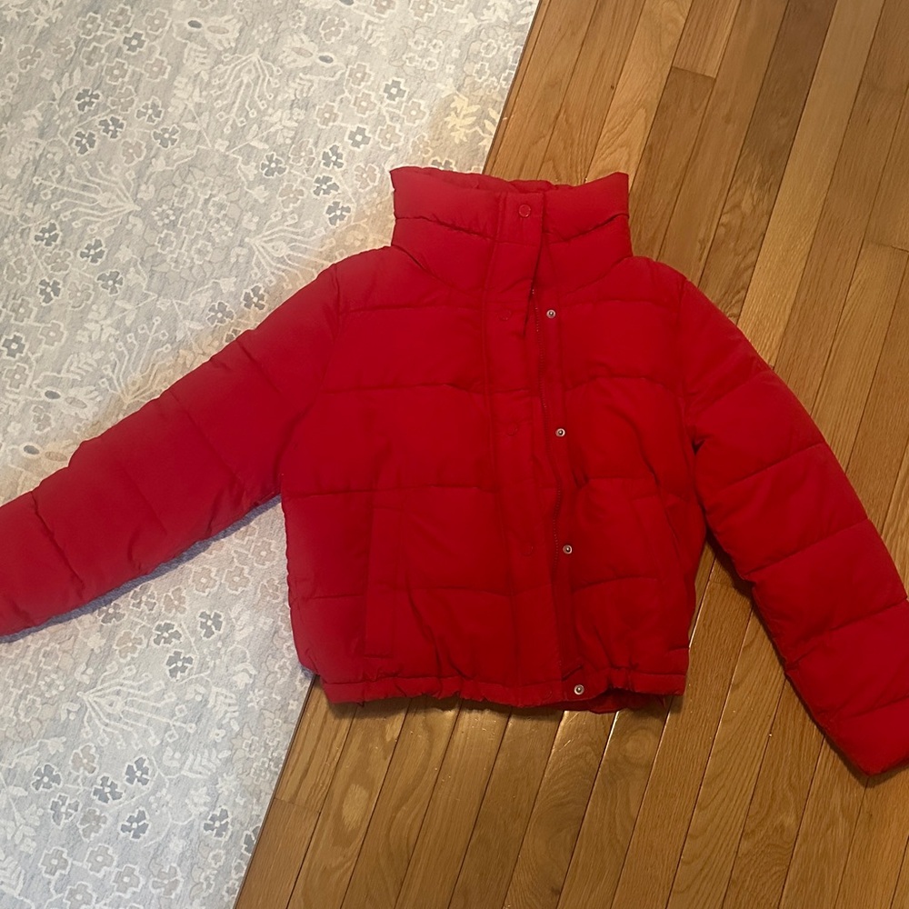 Abercrombie funnel neck puffer coat